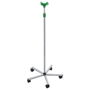 I.V STAND SINGLE HAND OPERATING ON CASTER